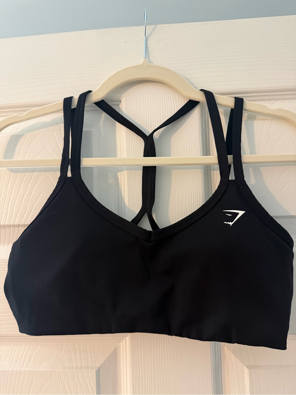 Gymshark Black Double-Strap T-Back Sports Bra